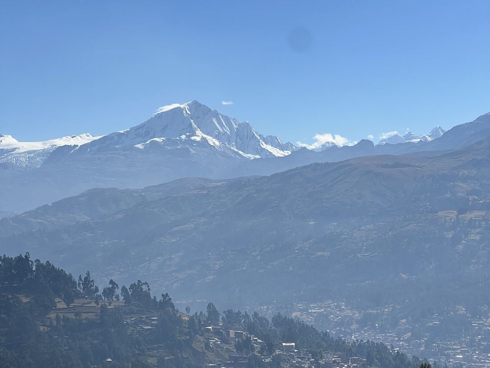 Vista al Huascarán desde Eslabón Two